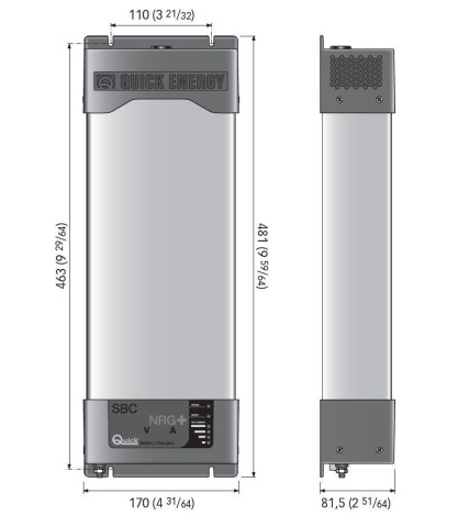 Caricabatteria SBC1450NRG PLUS HR 24V 60A 3 Uscite + RDS1562